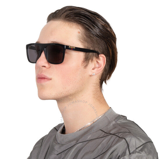 نظارات شمسية رجالية من Gucci، بتصميم Brownline رمادي