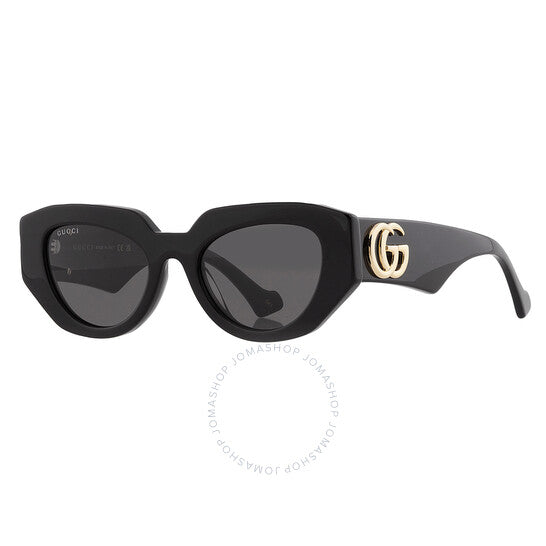 نظارات شمسية نسائية رمادية هندسية من غوتشي