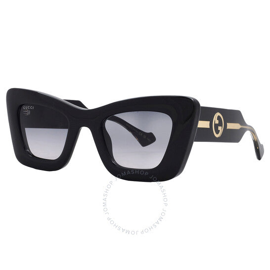 Gucci, Grey Gradient Cat Eye Ladies Sunglasses