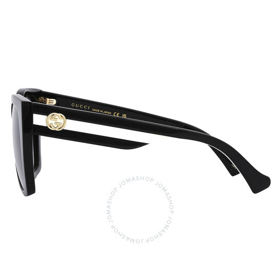 Gucci, Grey Gradient Butterfly Ladies Sunglasses