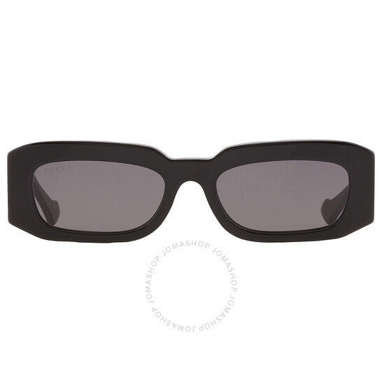 نظارة شمسية رجالية مستطيلة رمادية من جوتشي