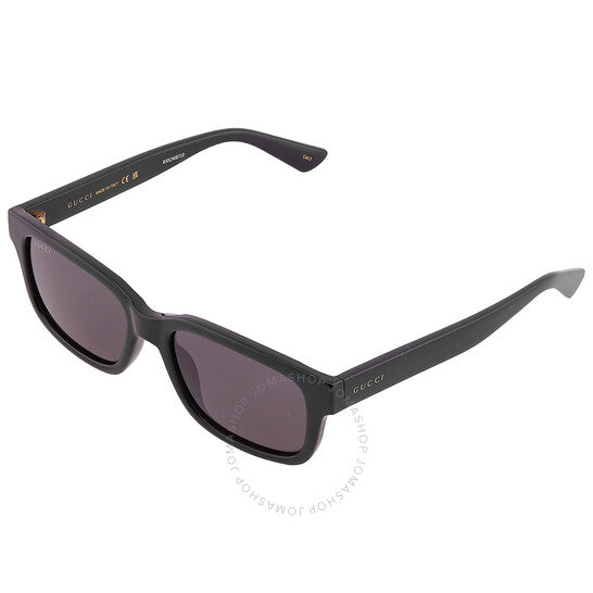 نظارة شمسية رجالية مستطيلة رمادية من جوتشي