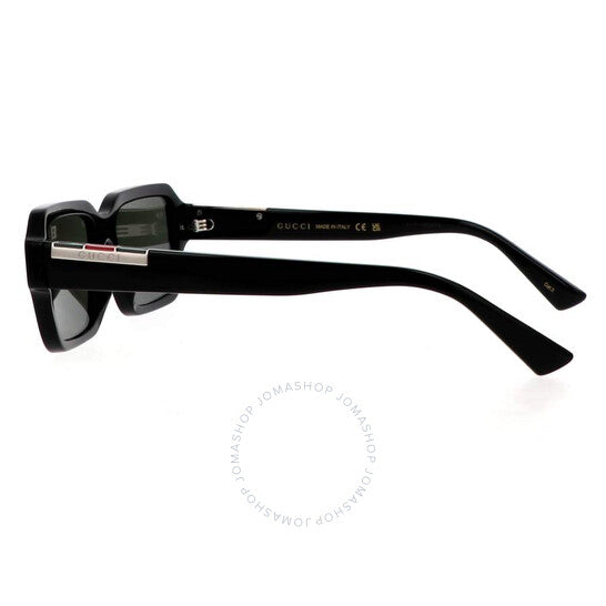 نظارة شمسية رجالية مستطيلة رمادية من جوتشي