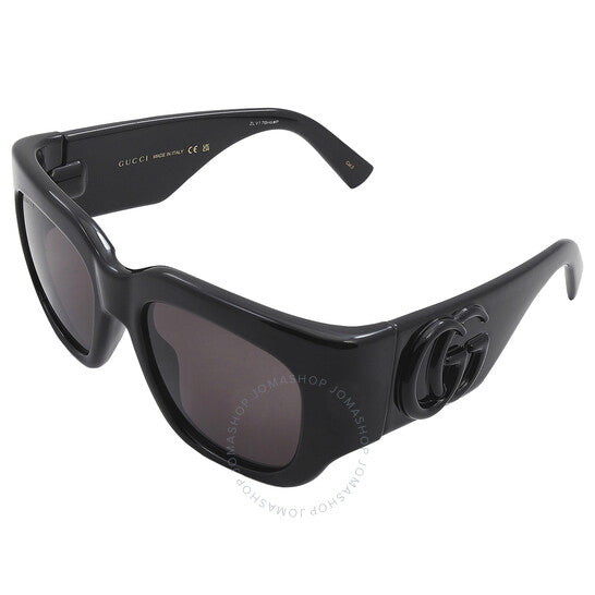 نظارات شمسية مربعة رمادية للنساء من غوتشي