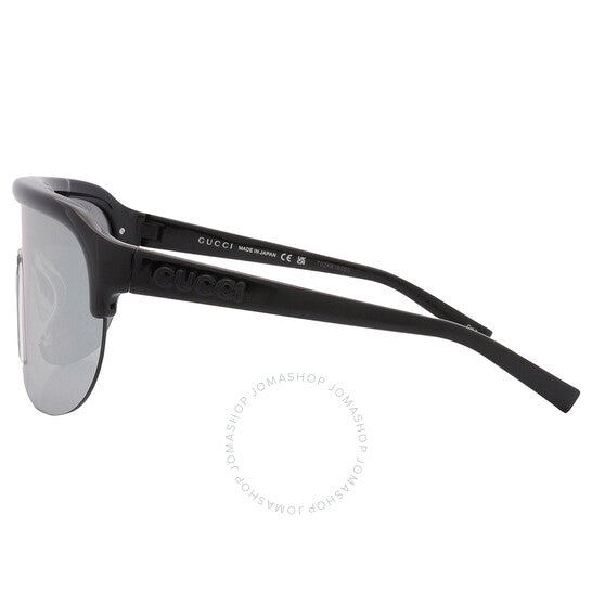 نظارات شمسية رجالية من غوتشي، درع فضي