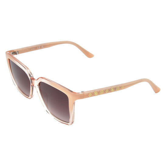 Brown Gradient Square Ladies Sunglasses