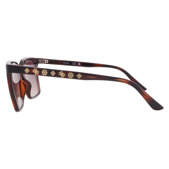 Brown Gradient Square Ladies Sunglasses