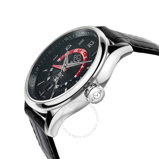 Gv2 By Gevril, Giromondo Quartz Black Dial Men's Watch