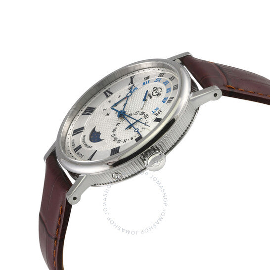 Gv2 By Gevril, Maestro Quartz Moon Phase Silver Dial Men's Watch