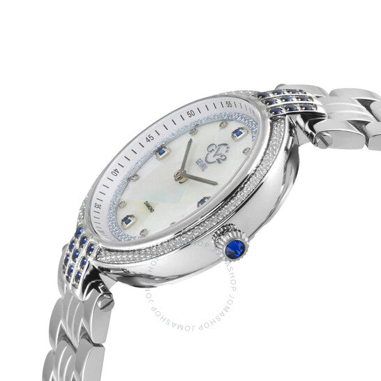 Gv2 By Gevril, Matera Diamond Mother of Pearl Dial Ladies Watch