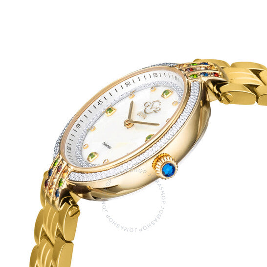 Gv2 By Gevril, Matera Diamond Mother of Pearl Dial Ladies Watch