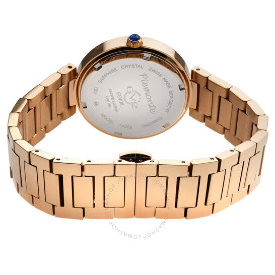 Gv2 By Gevril, Piemonte Quartz White Dial Ladies Watch