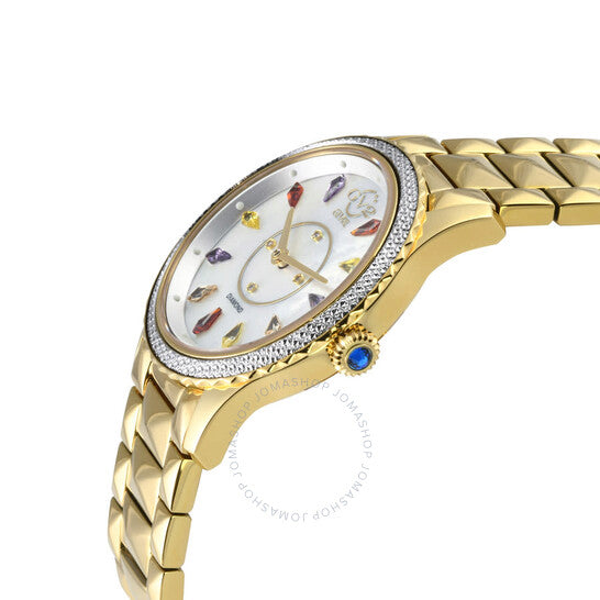 Gv2 By Gevril, Siena Mother of Pearl Dial Quartz Ladies Watch