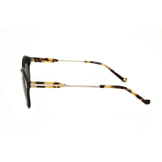 Men's Black Round Sunglasses