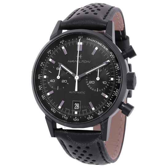 Hamilton, American Classic Intra-Matic Chronograph Automatic Black Dial Watch