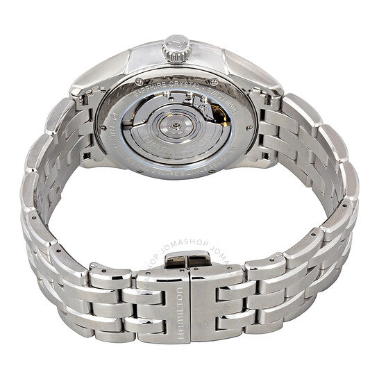 ساعة هاميلتون جازماستر أوتوماتيكية للرجال بمينا أسود