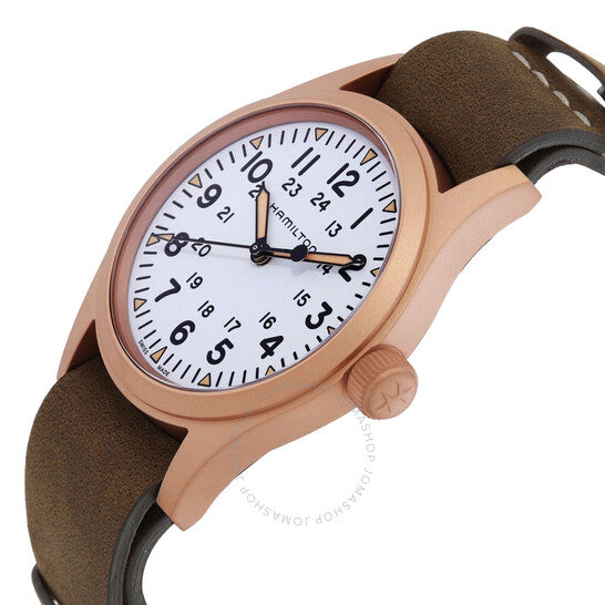 Hamilton, Khaki Field Manual Wind White Dial Men's Watch