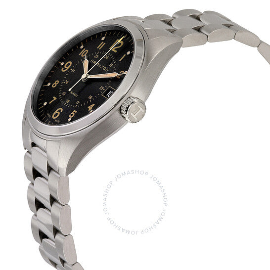 Hamilton, Khaki Field Black Dial Stainless Steel Men's Watch
