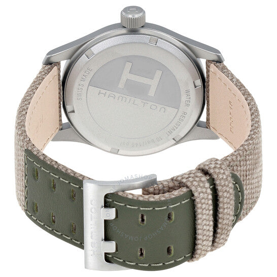 ساعة هاميلتون للرجال من طراز Khaki Field Olive Geen Dial