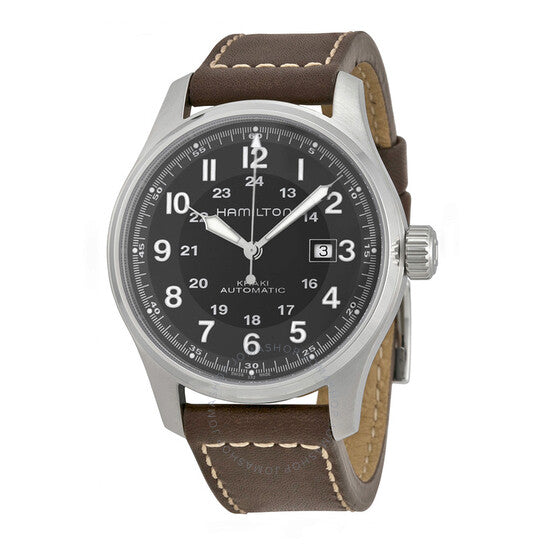 Hamilton, Khaki Officers Automatic Black Dial Men's Watch