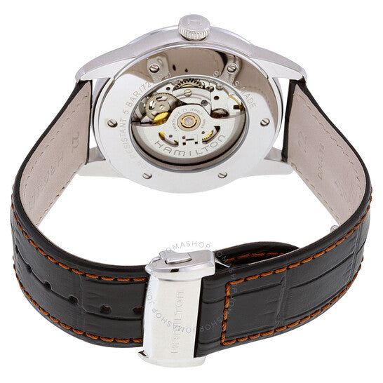 ساعة هاميلتون، رايلرود أوتوماتيكية للرجال بمينا هيكلي أسود