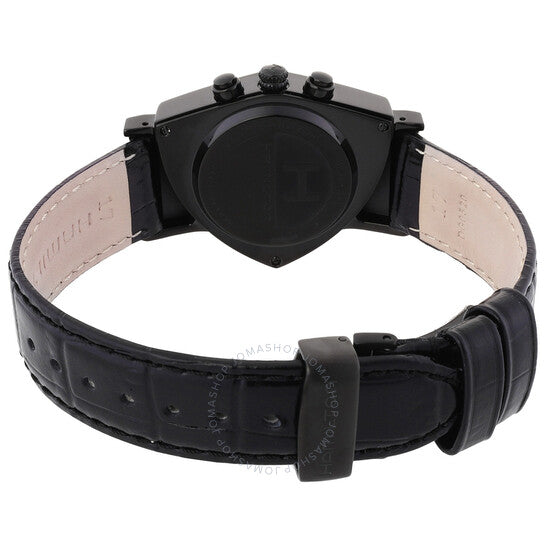 ساعة هاميلتون فينتورا كرونوغراف كوارتز للرجال بمينا أسود