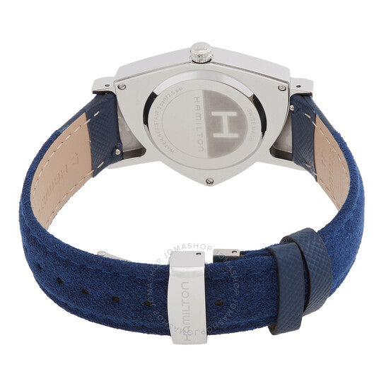 ساعة هاميلتون فينتورا كوارتز نسائية بمينا زرقاء