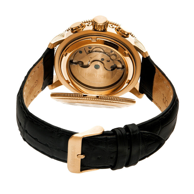 Aura Vitreous Enamel Semi-Skeleton Dial Men's Watch