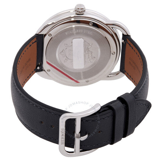 ساعة هيرمس أرسو كوارتز بمينا زرقاء للنساء