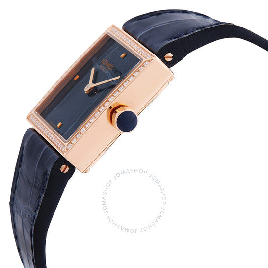Hermes, Carre Cuir Quartz Diamond Blue Dial Ladies Watch