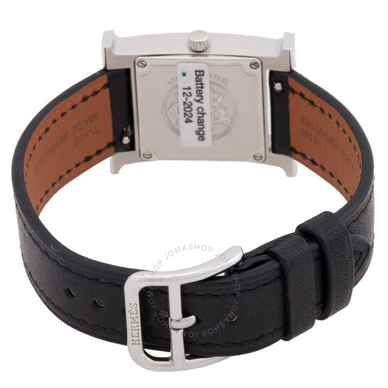 Hermes, Heure H Quartz Diamond White Dial Ladies Watch