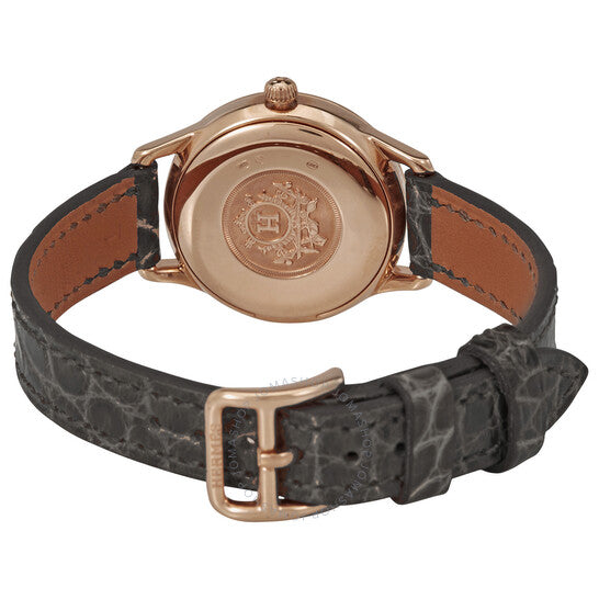 ساعة هيرمس، Slim D كوارتز بمينا فضي للسيدات