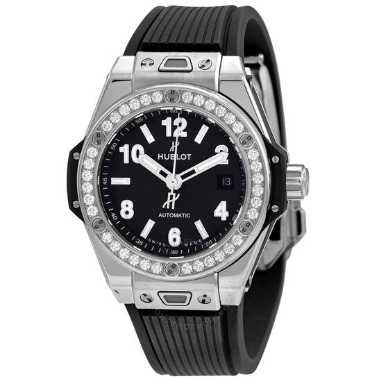 Hublot, Big Bang Automatic Diamond Black Dial Ladies Watch