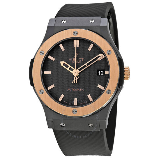 Hublot, Ceramic King Gold Black Dial Automatic Men's Watch