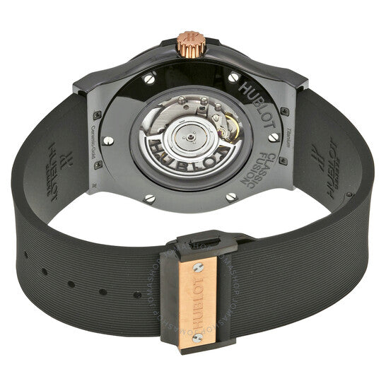 Hublot, Ceramic King Gold Black Dial Automatic Men's Watch