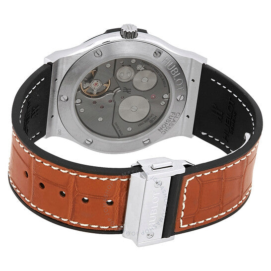 هوبلو، ساعة كلاسيك فيوجن أوتوماتيكية للرجال بمينا فضي