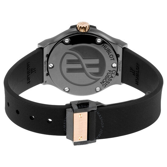 ساعة هوبلو كلاسيك فيوجن كوارتز بمينا سوداء للسيدات