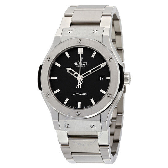 Hublot, Classic Fusion Black Dial Titanium Automatic Men's Watch