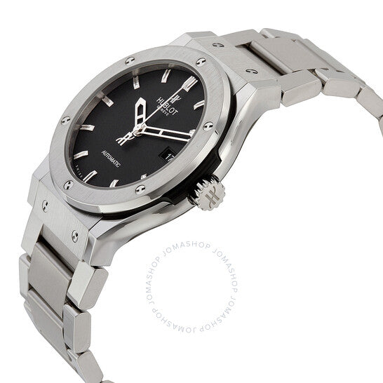 Hublot, Classic Fusion Black Dial Titanium Automatic Men's Watch