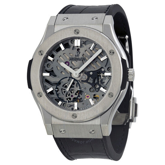 Hublot, Classic Fusion Hand Wind Skeleton Dial Men's Watch