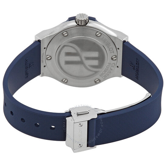 ساعة هوبلو كلاسيك فيوجن كوارتز بمينا زرقاء للسيدات