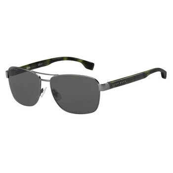 Grey Rectangular Men's Sunglasses