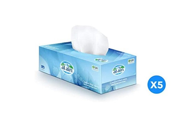 Al Ain Facial Tissue 2ply 5 pcs x 150 sheet