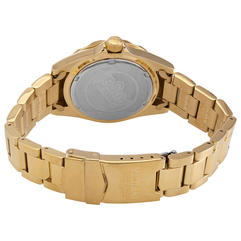 Angel Quartz Crystal Gold Dial Ladies Watch