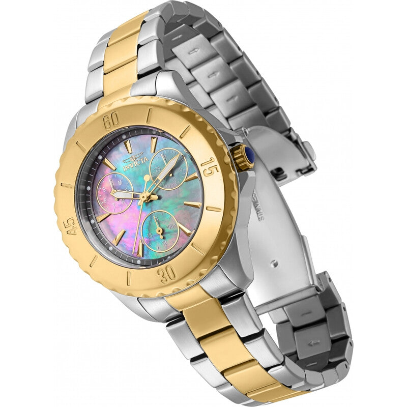 Angel Quartz Gunmetal Dial Ladies Watch