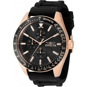 Aviator Quartz Black Dial Men's Watch