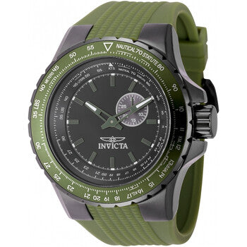 Aviator Quartz Black Dial Men's Watch