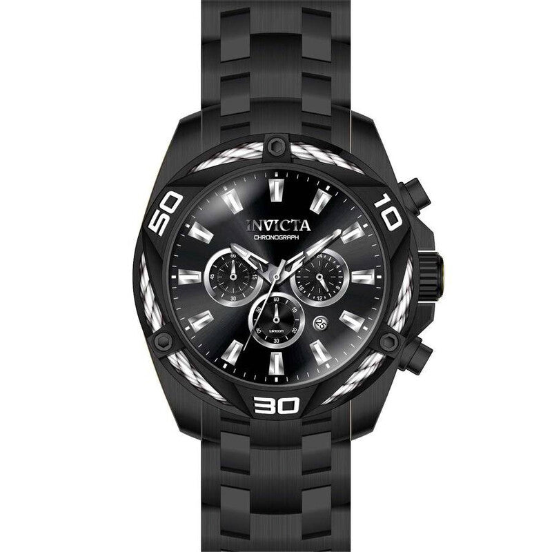 Bolt Chronograph Quartz Black Dial Men's Watch