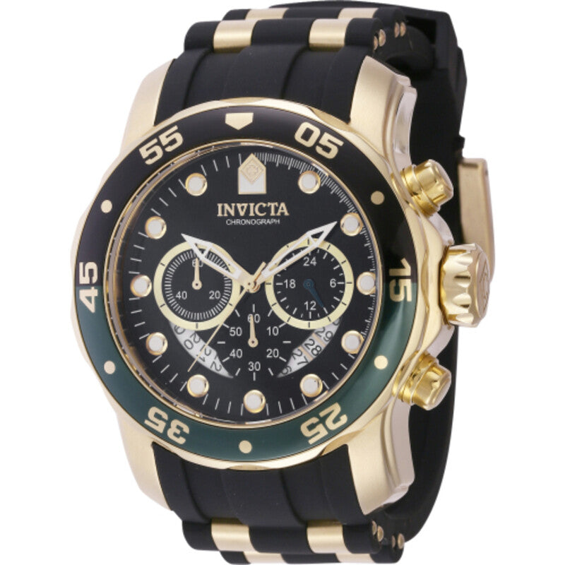 Pro Diver Chronograph GMT Quartz Black Dial Men's Watch