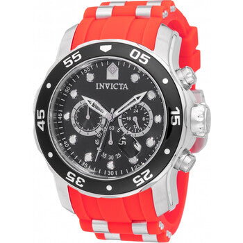 Pro Diver SCUBA Chronograph GMT Quartz Black Dial Men's Watch